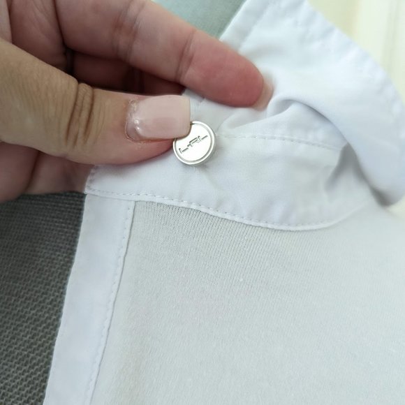 [Lauren Active] Vintage L-RL Stripe Collar Shirt - 2X - Picture 4 of 6